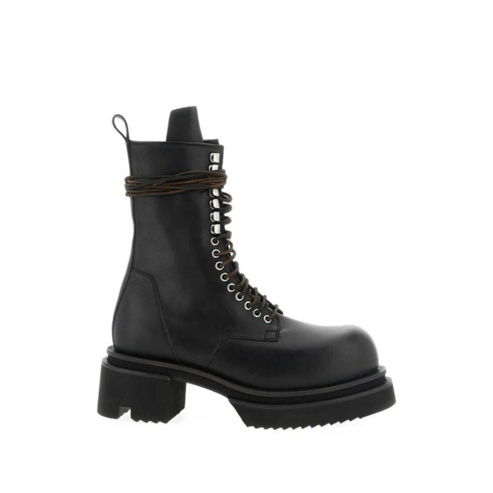 Rick Owens Men Bogun Lace-Up Boots